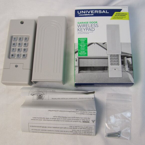 Chamberlain Universal Wireless Garage Door Keypad KLIK2C-P2 - Open Box - Picture 1 of 9